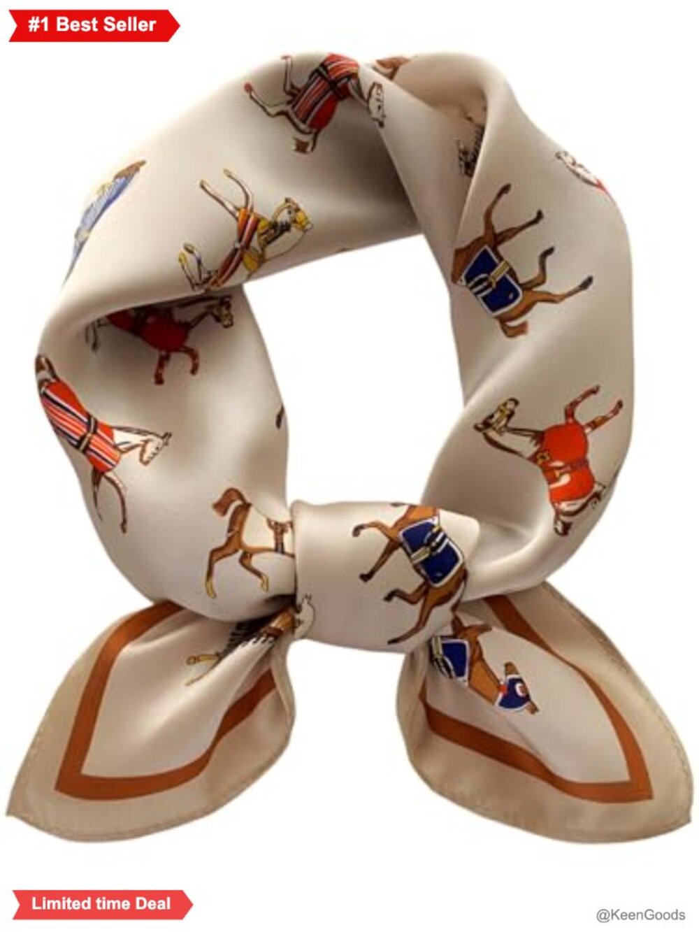 100% Mulberry Silk Scarf 21" Square Neckerchief for Women Hair Head Wrap